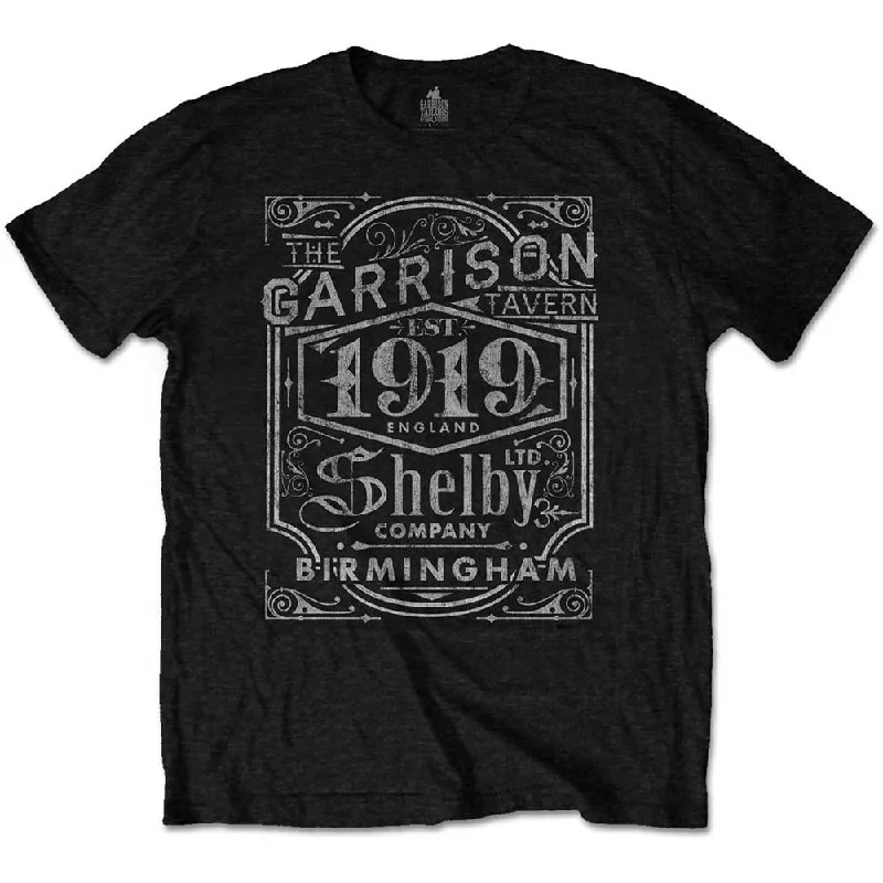 Peaky Blinders | Official Band T-Shirt | Garrison Pub Notch Collar Peter Pan Collar Cowl Neck Peaky Blinders | Official Band T-Shirt | Garrison Pub Notch Collar Peter Pan Collar Cowl Neck