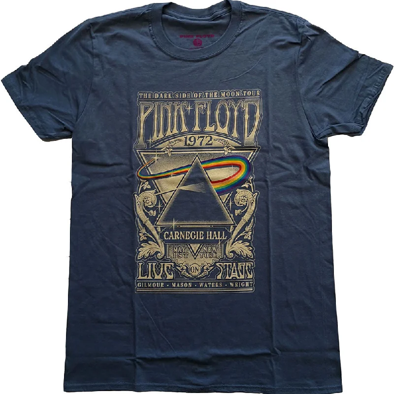 Pink Floyd Ladies T-Shirt: Carnegie Hall Poster Rayon Fabric Velvet Fabric Corduroy Fabric