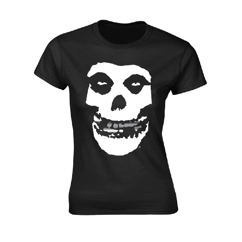 Misfits Ladies T-shirt: Silver T-Shirtth Terry Blend Velvet Blend Canvas Blend