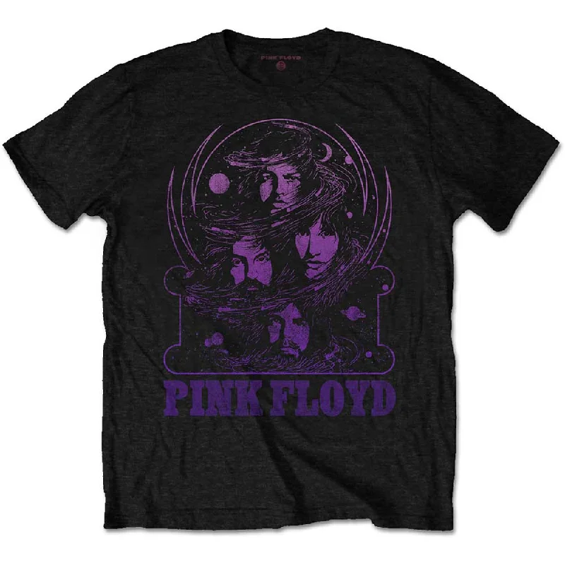 Pink Floyd T-Shirt: Purple Swirl Fleece Fabric Down Fabric Feather Fabric