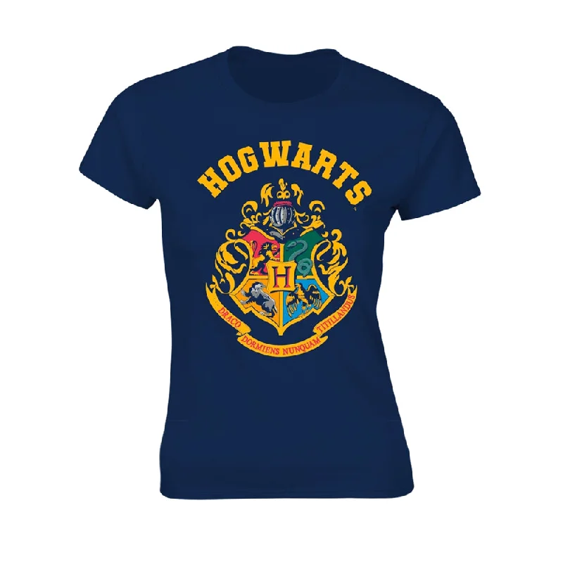 Harry Potter Ladies T-shirt: Hogwarts Mesh Fabric Canvas Fabric Denim Fabric