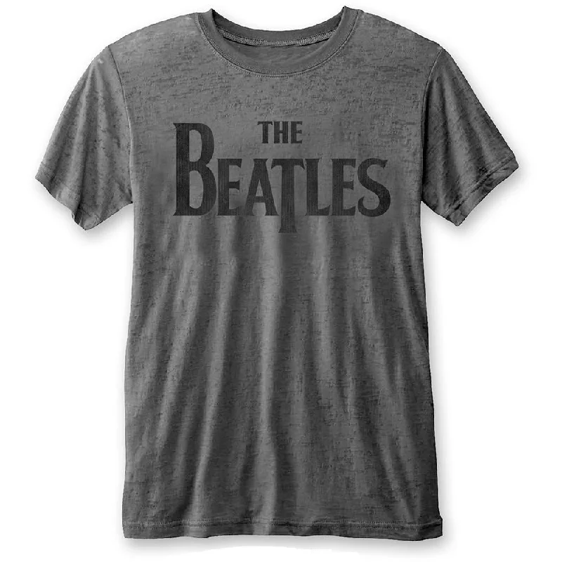 The Beatles Unisex Fashion T-Shirt: Drop T Logo (Burn Out) Lace Blend Ribbed Blend Corduroy Blend