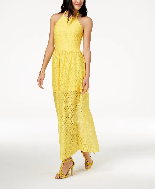 The Edit By Seventeen Juniors Crocheted Maxi Dress Elegant Tiered Maxi Dress