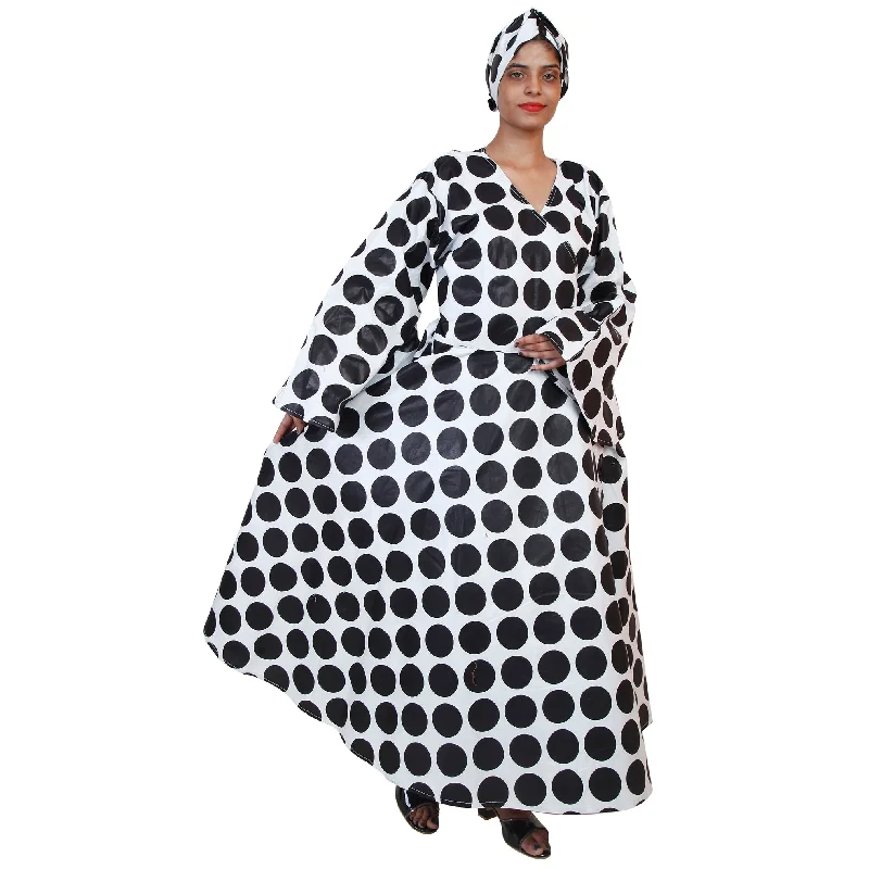 Women's PLUS Size Long Sleeve Wrap Maxi Dress -- FI-56 PLUS Classic Solid Maxi Dress