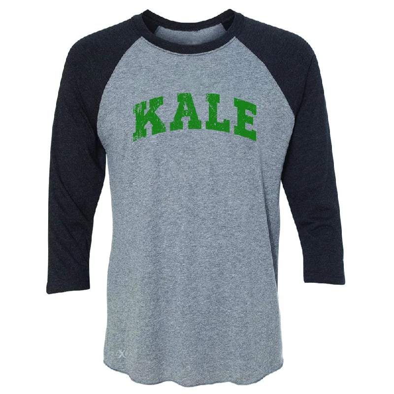 Zexpa Apparel™ Kale G University Gift for Vegetarian 3/4 Sleevee Raglan Tee Vegan Fun Tee Boxy Fit Fitted Loose Zexpa Apparel™ Kale G University Gift for Vegetarian 3/4 Sleevee Raglan Tee Vegan Fun Tee Boxy Fit Fitted Loose