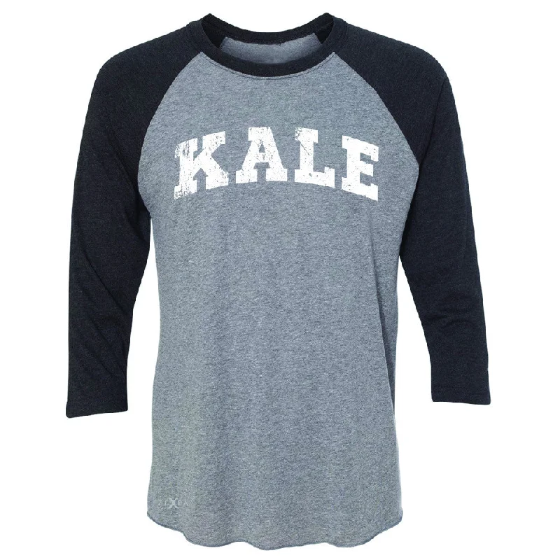 Zexpa Apparel™ Kale W University Gift for Vegetarian 3/4 Sleevee Raglan Tee Vegan Fun Tee Mesh Fabric Canvas Fabric Denim Fabric Zexpa Apparel™ Kale W University Gift for Vegetarian 3/4 Sleevee Raglan Tee Vegan Fun Tee Mesh Fabric Canvas Fabric Denim Fabric