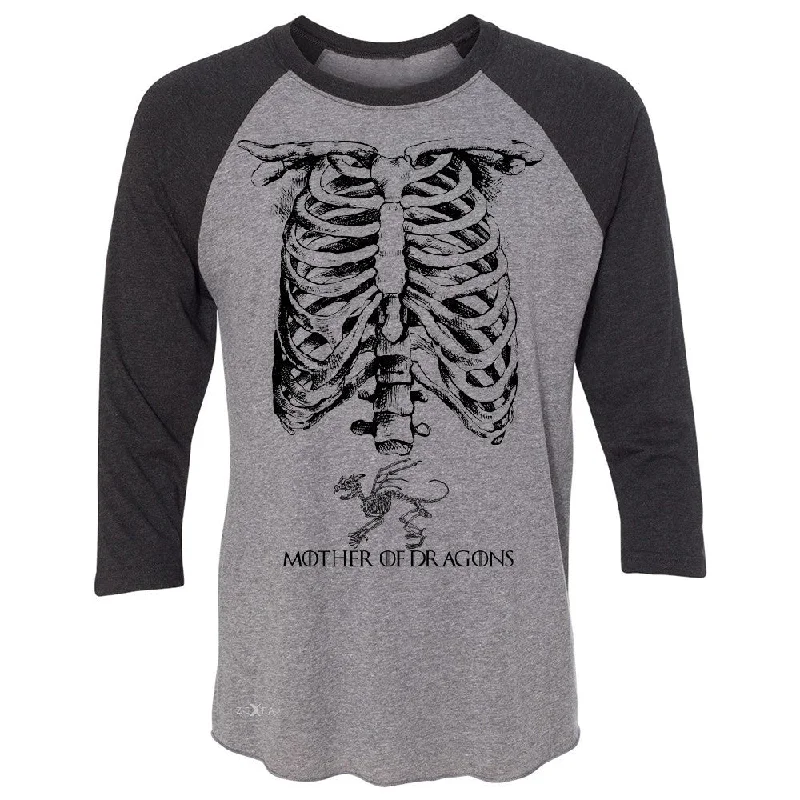 Zexpa Apparelâ„¢ Mother Of Dragons X-Ray Rib Cage 3/4 Sleevee Raglan Tee Pregnant Halloween Costume Got Throny Tee Front Pockets Side Pockets Patch Pockets Zexpa Apparelâ„¢ Mother Of Dragons X-Ray Rib Cage 3/4 Sleevee Raglan Tee Pregnant Halloween Costume Got Throny Tee Front Pockets Side Pockets Patch Pockets