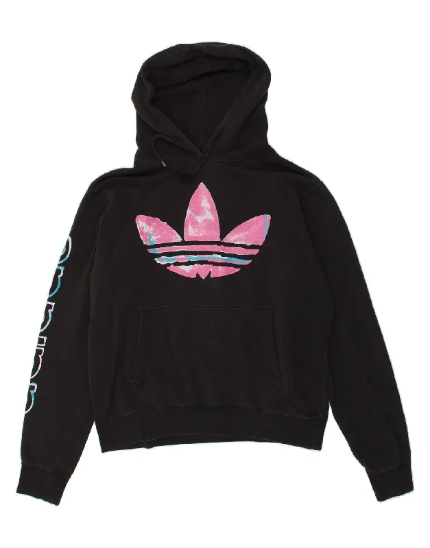 ADIDAS Mens Graphic Hoodie Jumper Medium Black Cotton Hoodie with Camouflage Military Edgy ADIDAS Mens Graphic Hoodie Jumper Medium Black Cotton Hoodie with Camouflage Military Edgy