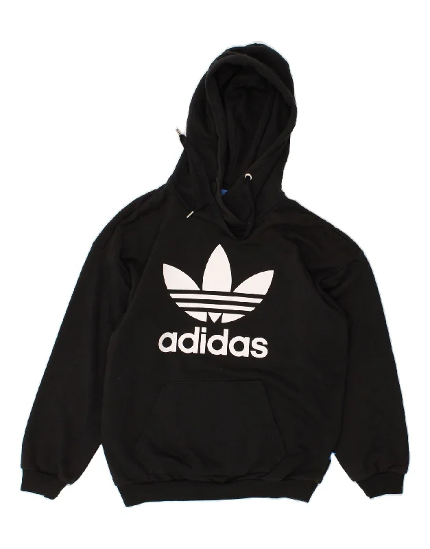 ADIDAS Womens Oversized Graphic Hoodie Jumper UK 8 Small Black Hoodie with Turtle Neck Cozy Winter ADIDAS Womens Oversized Graphic Hoodie Jumper UK 8 Small Black Hoodie with Turtle Neck Cozy Winter