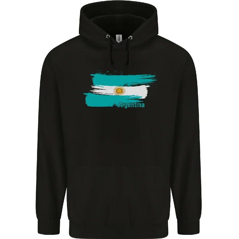 Argentina Football Distressed Flag Mens 80% Cotton Hoodie Hoodie with Hood Adjustable Protection Argentina Football Distressed Flag Mens 80% Cotton Hoodie Hoodie with Hood Adjustable Protection