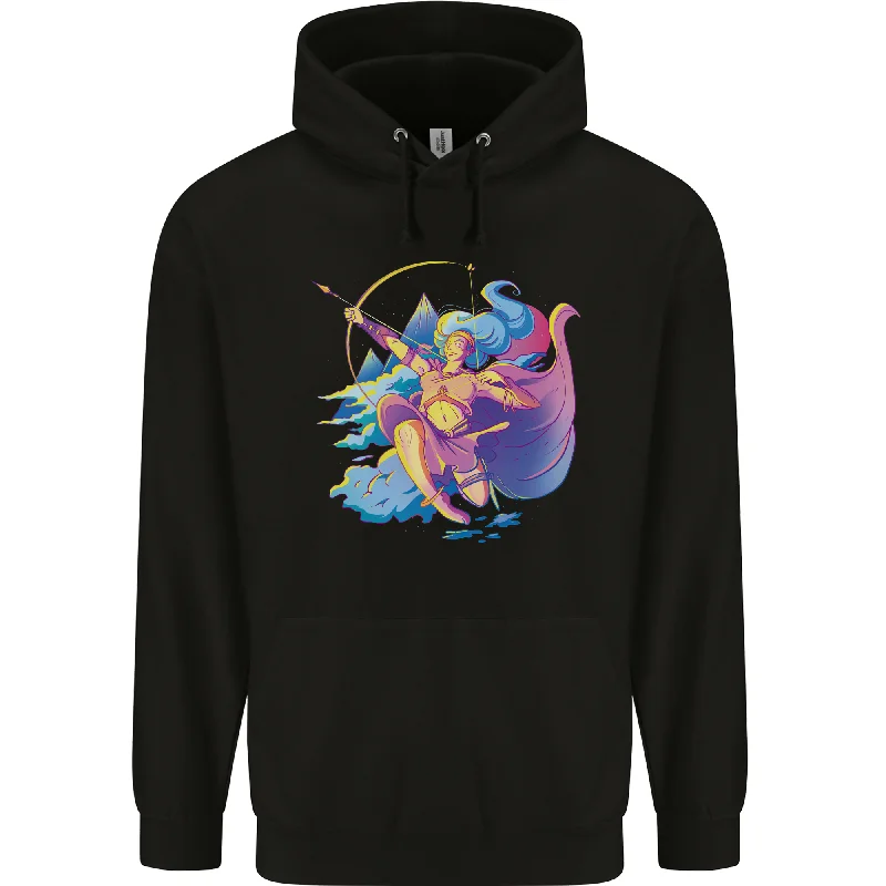 Artemis Greek Goddess of Wild Animals Mens 80% Cotton Hoodie Hoodie with Strings Custom Fit Adjustable Artemis Greek Goddess of Wild Animals Mens 80% Cotton Hoodie Hoodie with Strings Custom Fit Adjustable