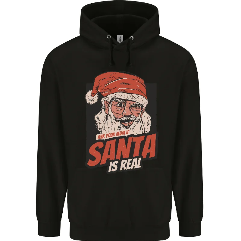 Ask Your Mum If Santa Real Funny Christmas Mens 80% Cotton Hoodie Graphic Hoodie Design Print Ask Your Mum If Santa Real Funny Christmas Mens 80% Cotton Hoodie Graphic Hoodie Design Print