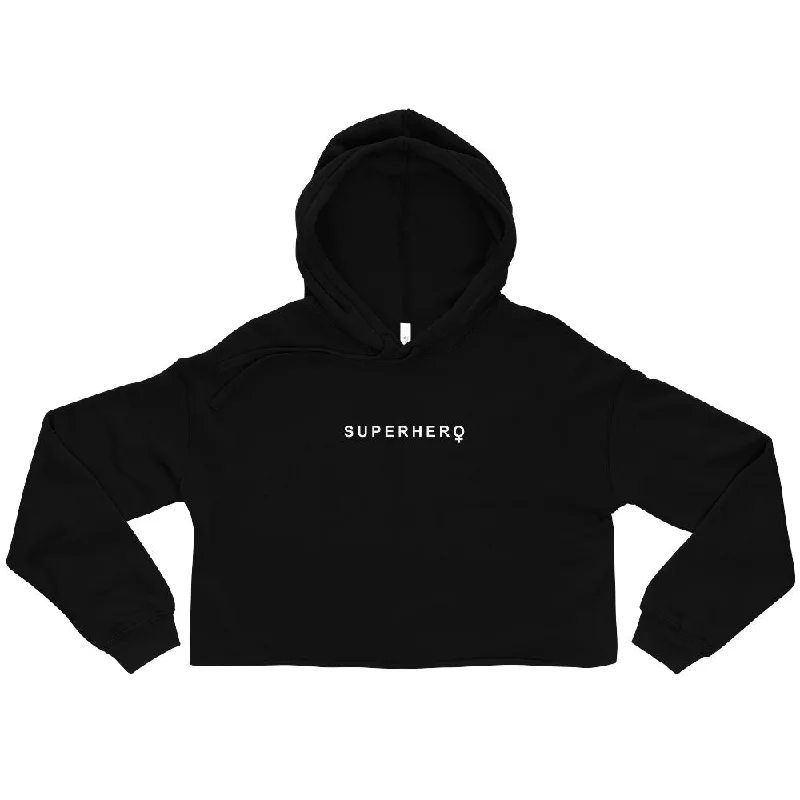 EVERYDAY FLEECE, COZY CHIC CROPPED HOODIE - SUPERHERO (SHERO) Oversized Hoodie Comfort Casual EVERYDAY FLEECE, COZY CHIC CROPPED HOODIE - SUPERHERO (SHERO) Oversized Hoodie Comfort Casual