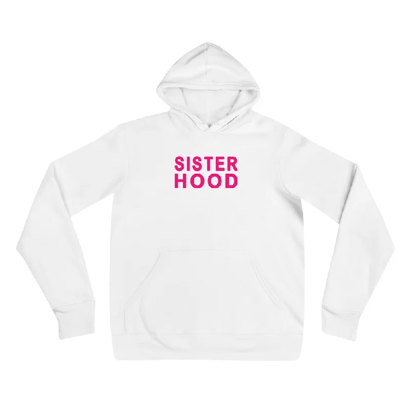 EVERYDAY FLEECE, COZY CHIC HOODIE WHITE - SISTER HOOD Hoodie with Crew Neck Simple Timeless EVERYDAY FLEECE, COZY CHIC HOODIE WHITE - SISTER HOOD Hoodie with Crew Neck Simple Timeless