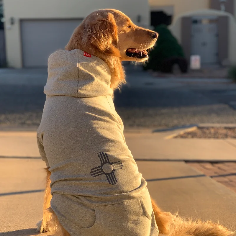 New Mexico Zia Dog Hoodie Hoodie with Illustration Artistic Creative