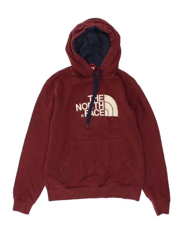 THE NORTH FACE Mens Graphic Hoodie Jumper Medium Maroon Cotton Hoodie with Toggle Buttons Decorative Unique THE NORTH FACE Mens Graphic Hoodie Jumper Medium Maroon Cotton Hoodie with Toggle Buttons Decorative Unique