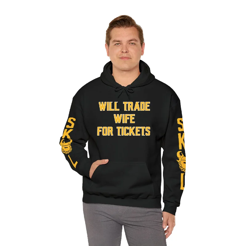Unisex Heavy Blend™ Hooded Sweatshirt - Wife for Tickets + Original (Sleeves) Hoodie with Elastic Waist Stretchable Comfortable Unisex Heavy Blend™ Hooded Sweatshirt - Wife for Tickets + Original (Sleeves) Hoodie with Elastic Waist Stretchable Comfortable