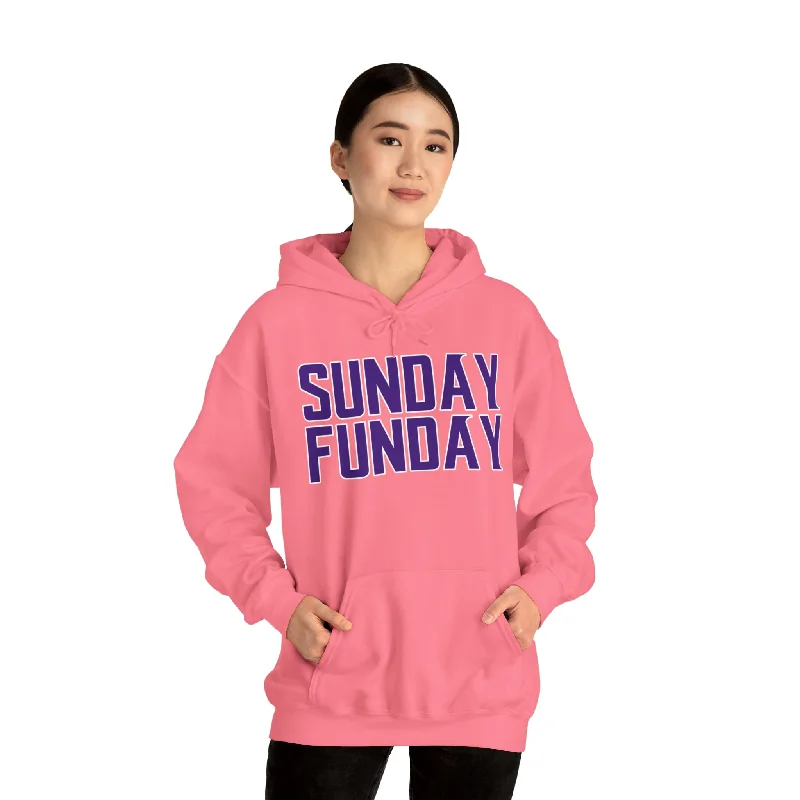 Unisex Heavy Blend™ Hoodie - SUNDAY FUNDAY Hoodie with Double Zipper Versatile Adjustable Unisex Heavy Blend™ Hoodie - SUNDAY FUNDAY Hoodie with Double Zipper Versatile Adjustable