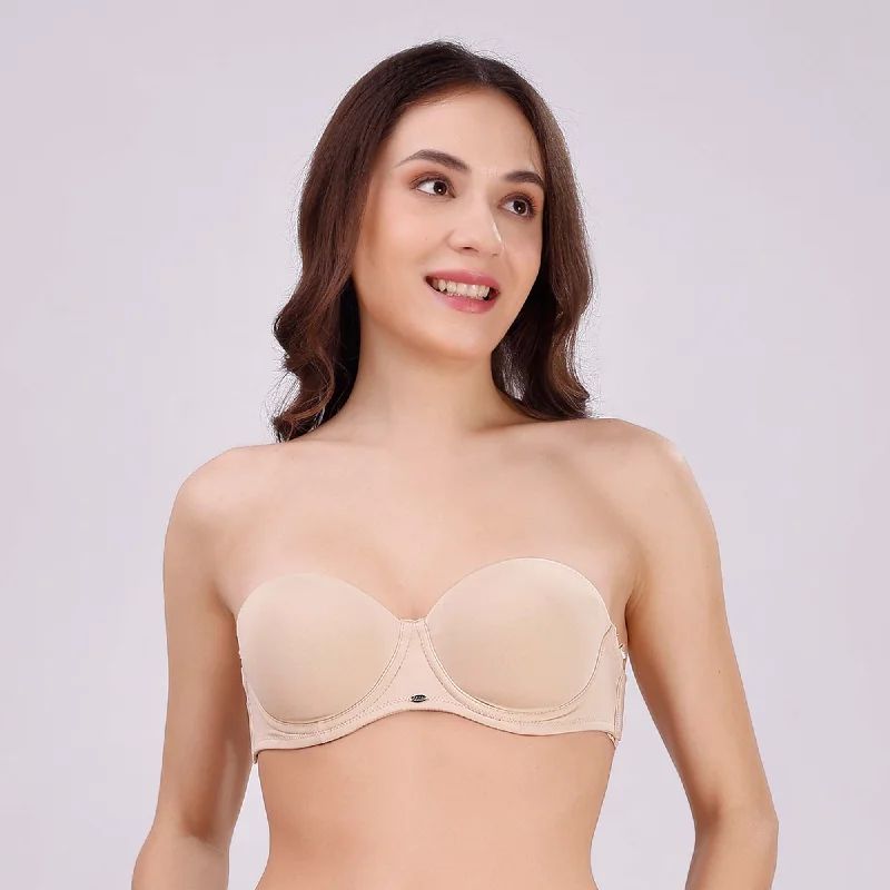 Medium Coverage Padded Underwired Multiway Transparent Back Bra FB-541 Full Support Bra Medium Coverage Padded Underwired Multiway Transparent Back Bra FB-541 Full Support Bra