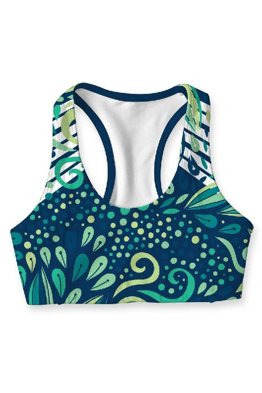Revival Stella Green Seamless Racerback Sport Yoga Bra - Women Elegant Satin Bralette Revival Stella Green Seamless Racerback Sport Yoga Bra - Women Elegant Satin Bralette