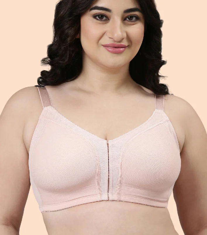 Enamor Body Transform F097 Smooth Contour Lift Bra for Women- Full Coverage, Non Padded and Wirefree - Pearl Chic Satin Bra Enamor Body Transform F097 Smooth Contour Lift Bra for Women- Full Coverage, Non Padded and Wirefree - Pearl Chic Satin Bra