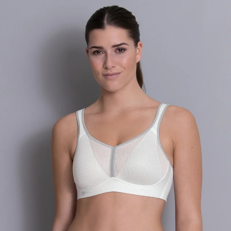 Anita Air Control Sports Bra in White (#5544) Supportive Wireless Bra