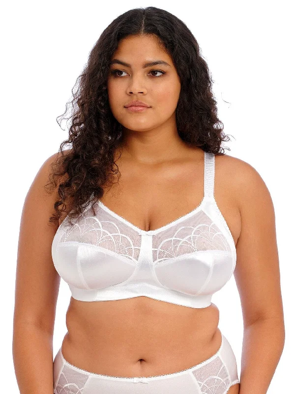 White Cate Wire-Free Bra Elegant Lace Bralette