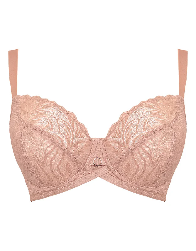 Curvy Kate Lace Daze Balcony Bra Latte Supportive Wireless Bra