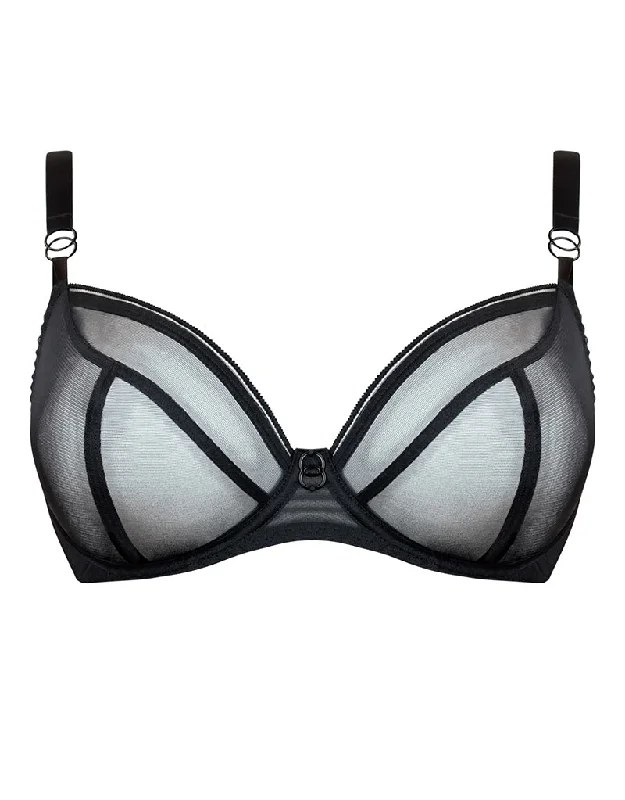 Curvy Kate Lifestyle Plunge Bra Black Comfortable Fit Bralette