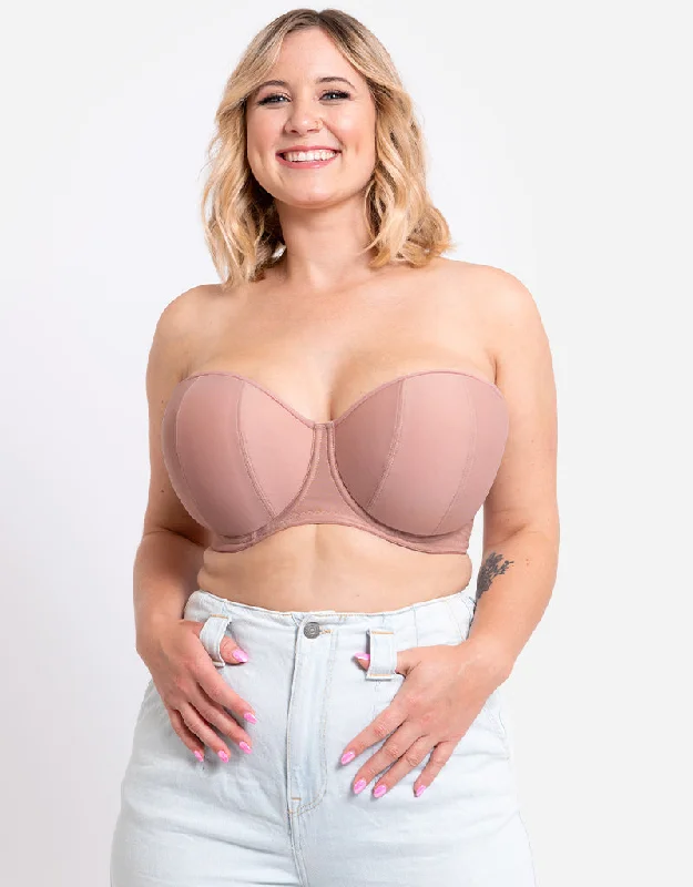 Curvy Kate Luxe Strapless Multiway Bra Latte Light Padded Bra