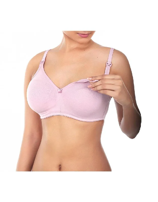 Double layered Wire-free Nursing Bra Adjustable Back Bra