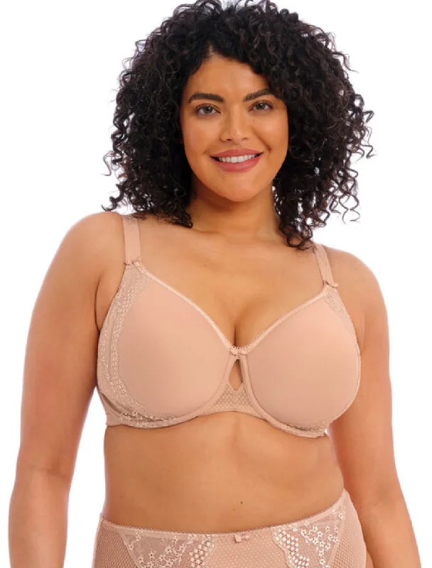 Elomi Charley Underwire Bandless Spacer Molded Bra, Fawn | Elomi Charley Molded Bras Fashionable Push-Up Bra