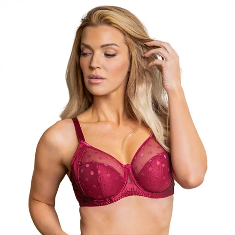 Fit Fully Yours Carmen Full Cup Bra Deep Red Light Seamless Bra