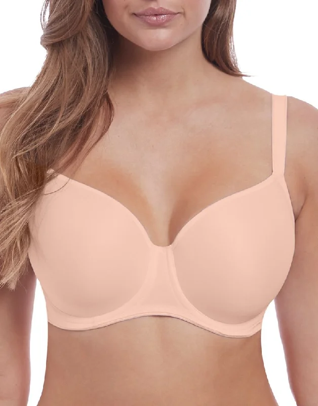 Freya Fancies Underwire Molded Balcony Bra, Natural Beige Stretchy Full Coverage