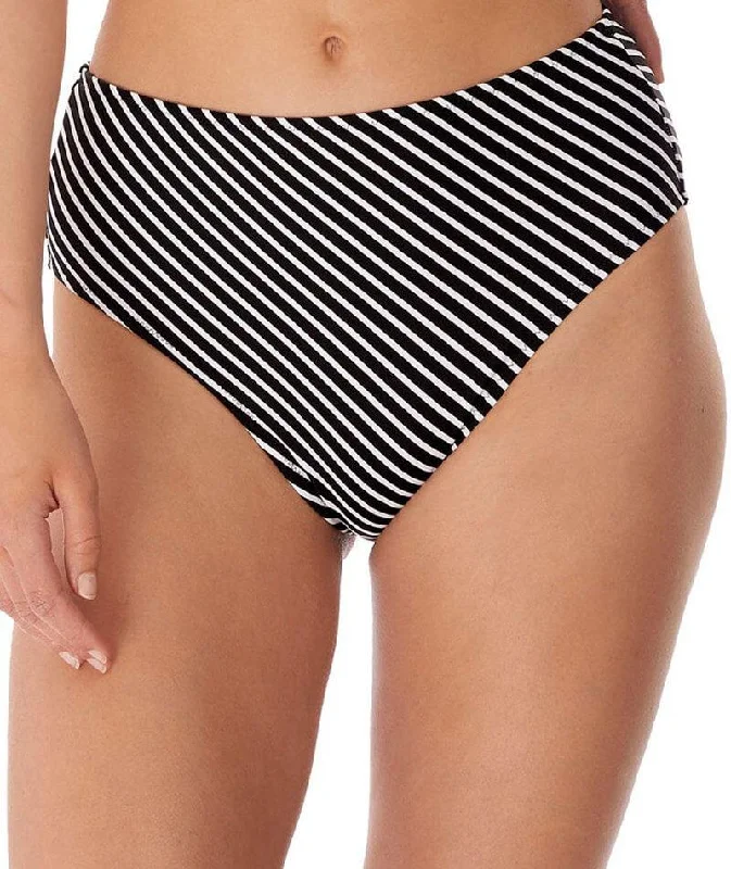 Freya Swim Beach Hut High Waist Brief - Black High-Waisted Swim Bottoms
