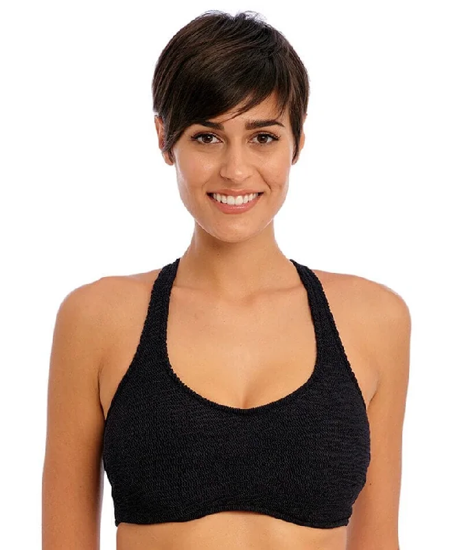 Freya Swim Ibiza Waves Underwire Bralette Bikini Top - Black Tropical Print Bikini