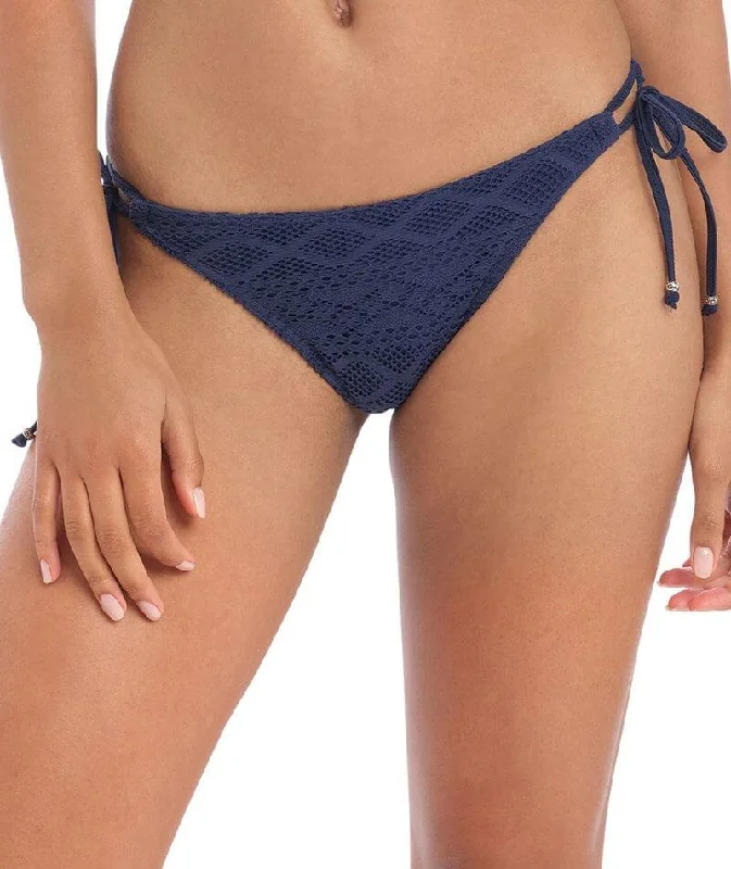 Freya Swim Sundance Tie Side Bikini Brief - Denim Push-Up Bikini Bottoms