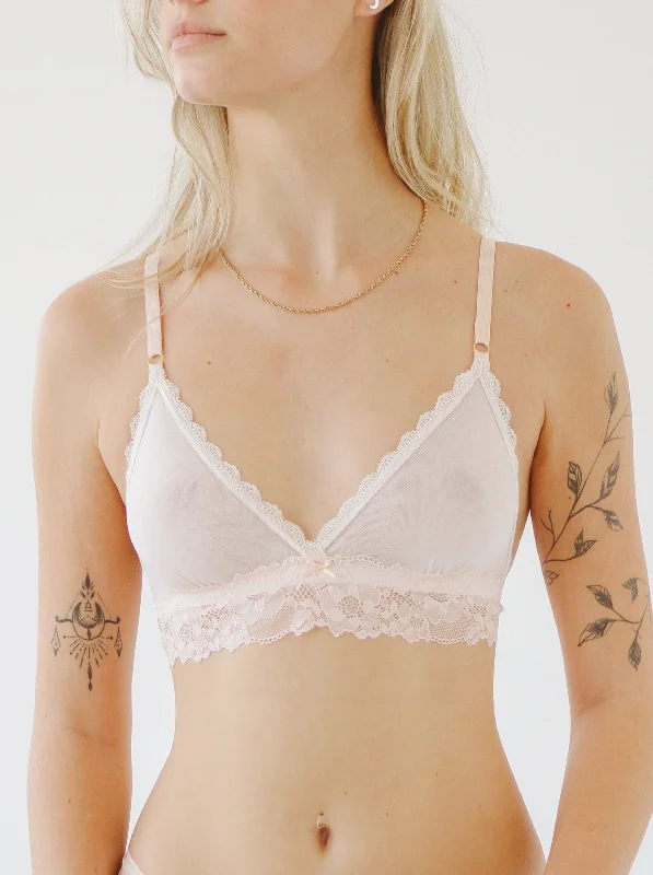 Lia Bra | Porcelain Doll Soft Mesh Bra