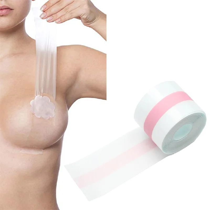 BREAST LIFT TAPE BOOB STICKY PUSH UP TAPE UPLIFT BACKLESS Strapless bra 5cm x 10m Comfortable Lace Bra