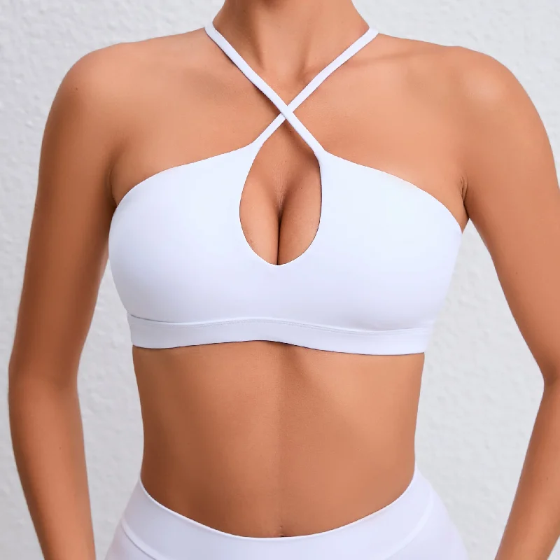 New HyperFlex Criss Cross Sports Bra Stretchy Wireless Bra