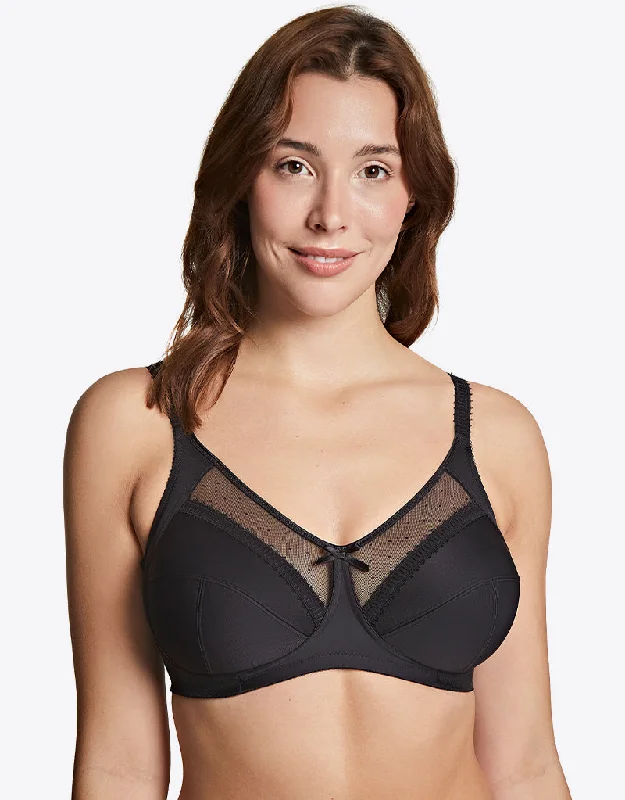 Royce Charlotte Comfort Bra Black Trendy Lace Bra