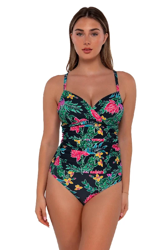 Sunsets Twilight Blooms Serena Tankini Top Classic One-Piece