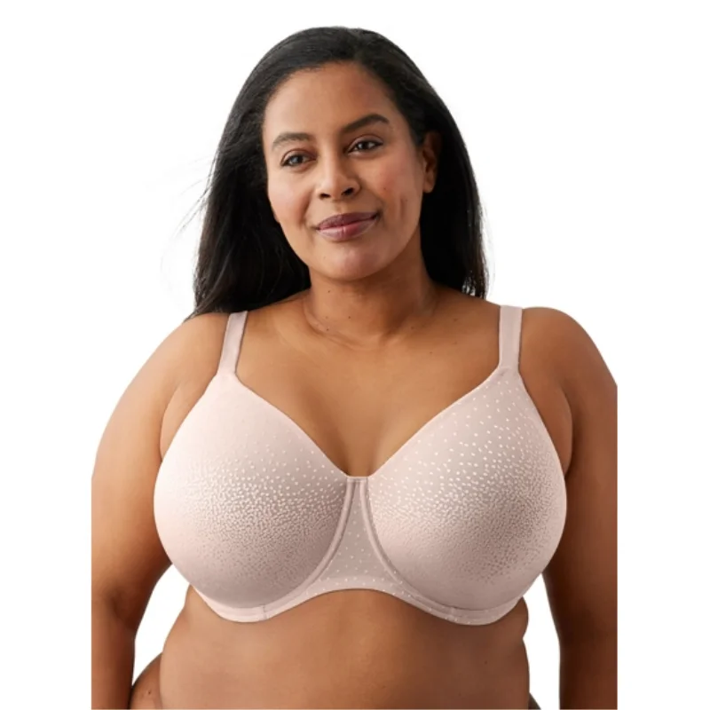 Wacoal Back Appeal Plus Bra Rose Dust Soft Mesh Bra