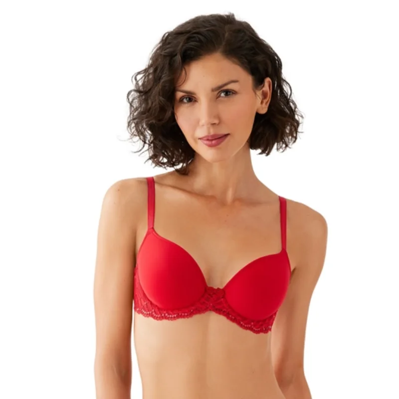 Wacoal La Femme Plunge Bra Equestrian Red Fashionable Push-Up Bra