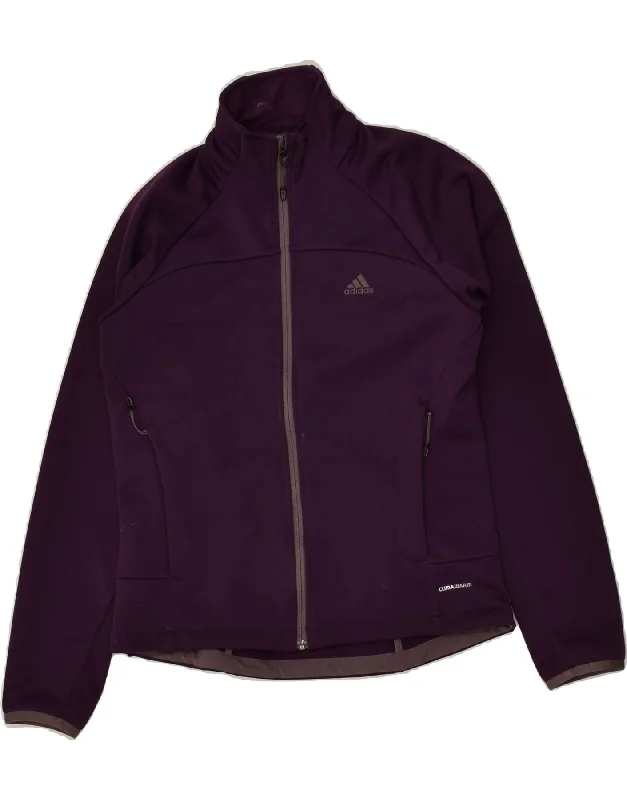 ADIDAS Womens Climawarm Tracksuit Top Jacket UK 10 Small Purple Polyester Fitted Jacket Loose Jacket Oversized Jacket ADIDAS Womens Climawarm Tracksuit Top Jacket UK 10 Small Purple Polyester Fitted Jacket Loose Jacket Oversized Jacket