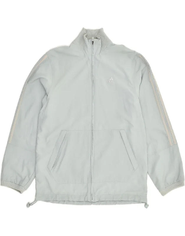 ADIDAS Womens Loose Fit Tracksuit Top Jacket UK 10 Small Blue Polyester Hoodie Zip-Up Jacket Button-Up Jacket ADIDAS Womens Loose Fit Tracksuit Top Jacket UK 10 Small Blue Polyester Hoodie Zip-Up Jacket Button-Up Jacket