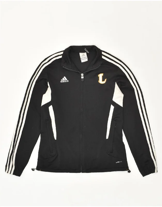 ADIDAS Womens Tracksuit Top Jacket UK 10 Small Black Polyester Rayon Jacket Velvet Jacket Corduroy Jacket ADIDAS Womens Tracksuit Top Jacket UK 10 Small Black Polyester Rayon Jacket Velvet Jacket Corduroy Jacket