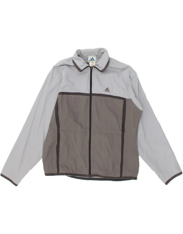 ADIDAS Womens Tracksuit Top Jacket UK 14 Large Grey Colourblock Polyamide Fleece Fabric Down Fabric Feather Fabric ADIDAS Womens Tracksuit Top Jacket UK 14 Large Grey Colourblock Polyamide Fleece Fabric Down Fabric Feather Fabric
