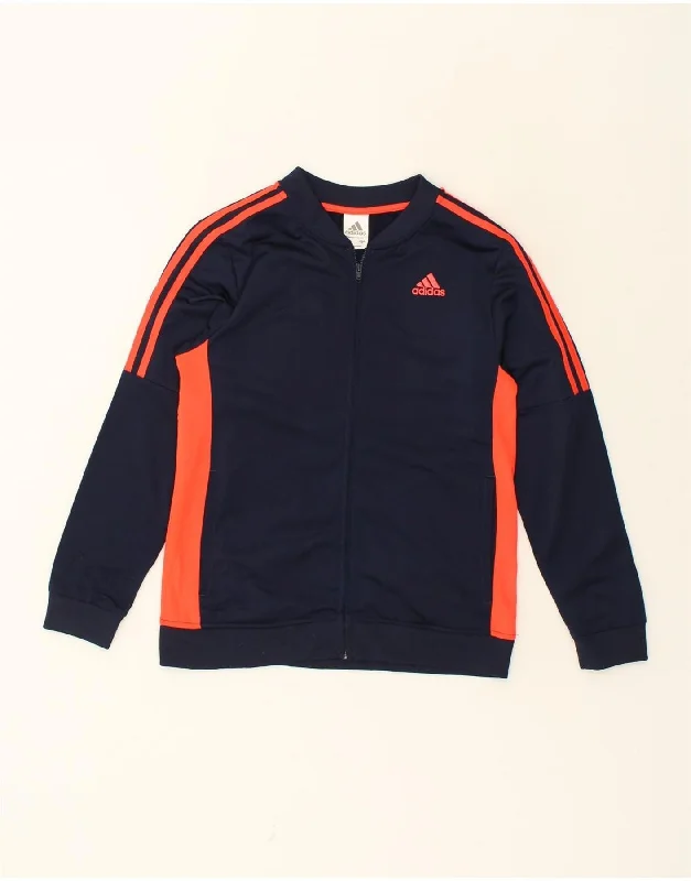 ADIDAS Womens Tracksuit Top Jacket UK 16 Large Navy Blue Colourblock Stand-Up Collar Roll-Neck Collar Turtle Neck ADIDAS Womens Tracksuit Top Jacket UK 16 Large Navy Blue Colourblock Stand-Up Collar Roll-Neck Collar Turtle Neck