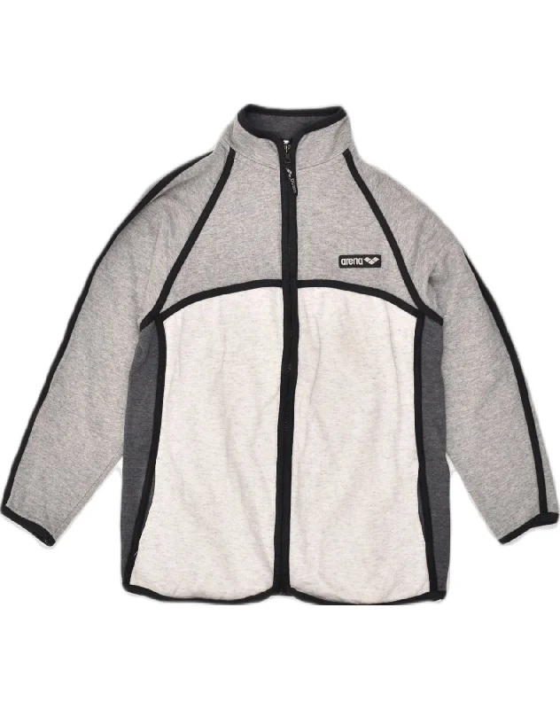 ARENA Womens Tracksuit Top Jacket EU 38 Medium Grey Colourblock Cotton One-Shoulder Jacket Off-the-Shoulder Jacket Asymmetrical Jacket ARENA Womens Tracksuit Top Jacket EU 38 Medium Grey Colourblock Cotton One-Shoulder Jacket Off-the-Shoulder Jacket Asymmetrical Jacket